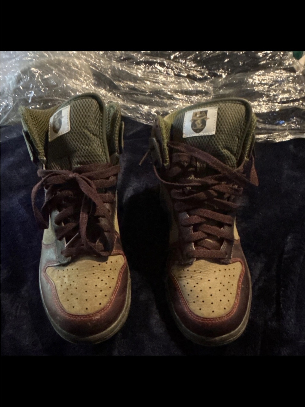 Nike Dunk PRM World Cup 2006 rare High Casual Sneakers in Olive Green and Brown